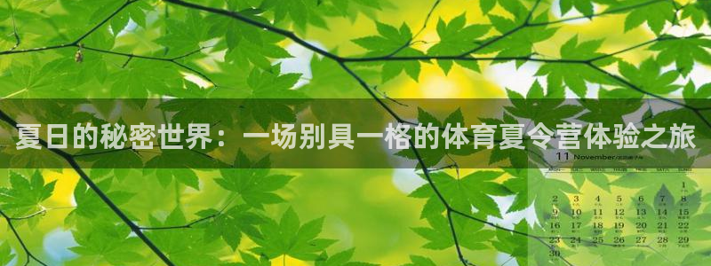 MK体育官网下载官方客服电话：夏日的秘密世界：一场别具一格的