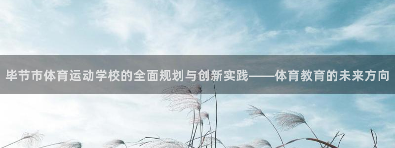  mk体育官网登录入口：毕节市体育运动学校的全面规划与创新实践